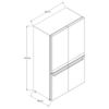 Refrigerador French Door 21p³ Whirlpool Quattro WRQ551SNJZ - Image 4